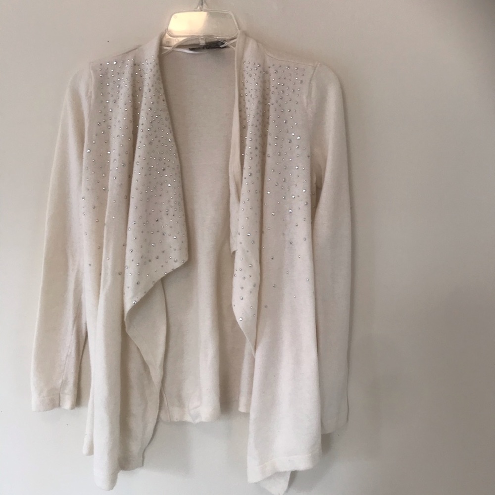 Inc white cardigan Size p/s